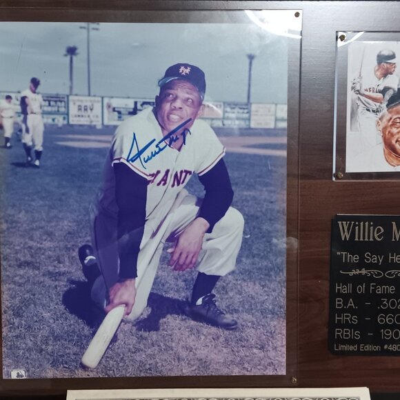 Rare! Willie Mays Signed Limited Edition Certified Plaque - Picture 7 of 7